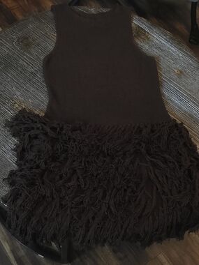 SHEIN Brown Knit Garment with Brand Tag